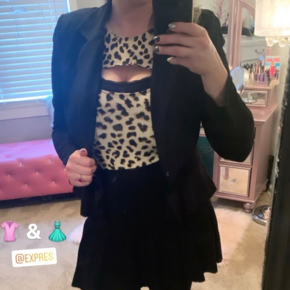 Cheetah print tank top